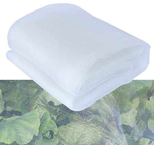 DINGFAN Rete Protettive da Giardino Anti Insetti, Cappuccio Protezione Piante Anti-Bird Net, Insetti Protezione Net Maglia Fine per Serra Piante Fiori, Frutta e Verdura (Size : 5x10m)