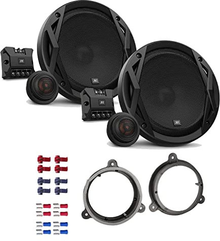 JBL Club 6500C Lautsprecher mit Einbauset passend für Renault Master III ab 2014 Türen vorne 360 Watt 165mm 2 Wege Kompo Auto KFZ PKW Boxen