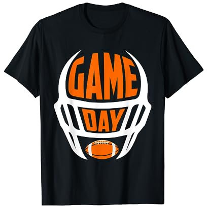 American Football Game Day Spieltag Helm Fan Spieler Liebe T-Shirt