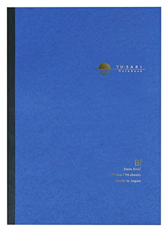 Nakabayashi YU-SARI NYN-B501-SB Pluma estilográfica B5, cuadrícula de 0,2 pulgadas (5 mm) rayada