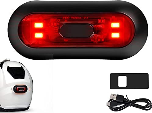 Yoiimiya Luz LED para, Luz de Freno para de Motocicleta, Luz de Advertencia de Seguridad Roja Trasera para Bicicleta Recargable para ConduccióN
