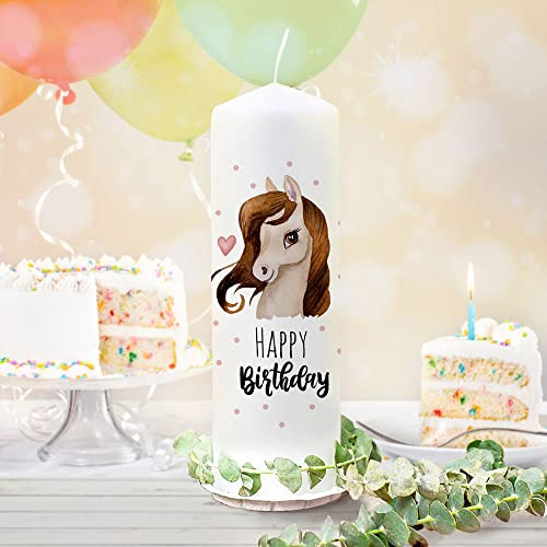 ilka parey wandtattoo-welt Kerzensticker Kerzentattoo Kerzentattoos Tattoofolie Geburtstag Happy Birthday Pferde Horse für Kerzen oder Keramik A4 Bogen DIY Stickerbogen kst48