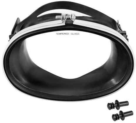 YOLUFER Single Lens Leak-Proof Diving Retro Oval Diving Swimming Goggles for Men Women, Black
