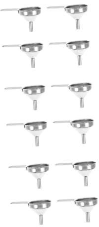 ABOOFAN 12 Pièces mini-entonnoir entonnoir passoire de cuisine mini entonnoir de cuisine mini-bouteilles petit entonnoir mini entonnoir pour Métal Distributeur Acier inoxydable