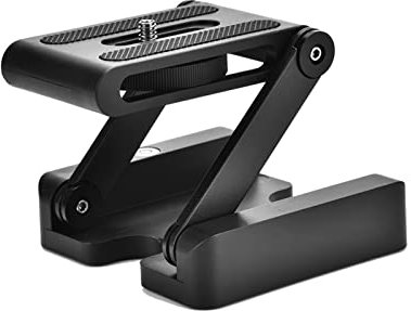 Z Type Tripod Head, Black Plastic Z Type Tilt Flexible Folding Tripod Head with Top Universal 1/4in Screw for DSLR