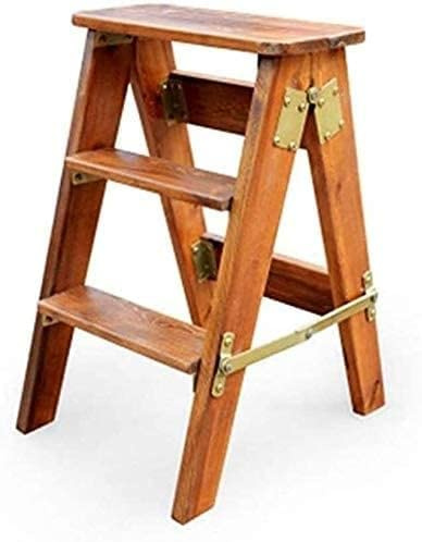 WLCNYL Chair Adult Step Stool Seats Step Stool Wooden Utility Step Multi-Functional Small Ladder 3 Steps Foot Stools Step stool (Color : C)
