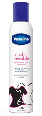 Vaseline Double Invisible Antitranspirante para mujer 250 ml | 48h Sweat Protection & Long-lasting Freshness