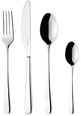 Guzzini - Lot de 24 couverts en acier inoxydable 18/10, Zelda
