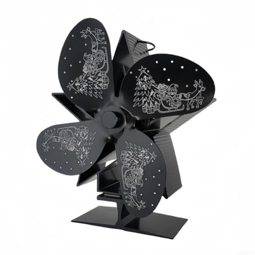Ventilatore per stufa a legna con design unico per le vacanze, migliora il tuo spazio abitativo risparmiando energia