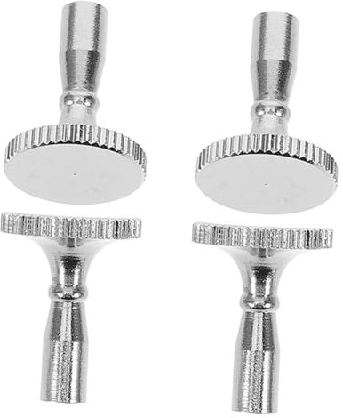 Holibanna Turn Switch Knobs Replacement for Lamps Chrome Finish Lamp Switch Parts Compatible with Floor Table and Wall Lamps