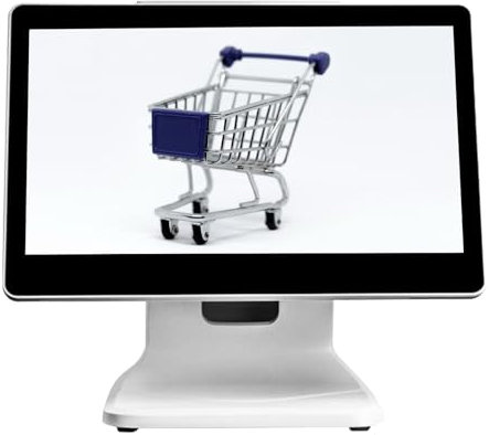 Écran de caisses enregistreuses électroniques de 15,6 pouces, écran de caisse enregistreuse POS pour petites entreprises, SSD 64 Go N2930 DDR3 4 Go, pour les supermarchés et restaurants de détail