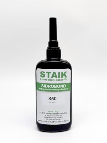 Sidrobond Schraubensicherung: Der Metallklebstoff für die zuverlässige Sicherung von Schraubverbindungen | Made in Germany (Mittelfest 70g)