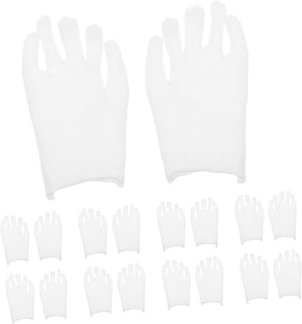 HEALSOPTHY 12paare Weisse Baumwollhandschuhe Antistatisch Für Juweliergeschäfte Schmuck Inspektionshandschuhe Atmungsaktiv Weiß Arbeitsschutzhandschuhe