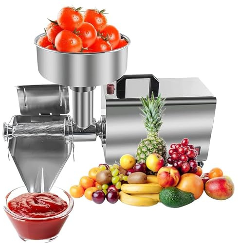 Fresatrice Per Alimenti Colino Per Pomodoro Colino elettrico per macchina commerciale da 450 W, pressa per marmellata, macinazione, macchina per salse in acciaio inox per salse, mirtilli, fr