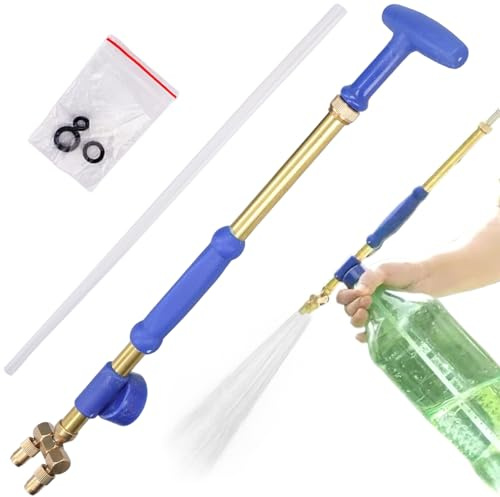 Baobiutin Spruzzatore da Giardino Spruzzatore di Fertilizzante Estensibile con Doppi ugelli Regolabili d'Acqua per Giardino Prato Fattoria all'aperto, Fertilizzante