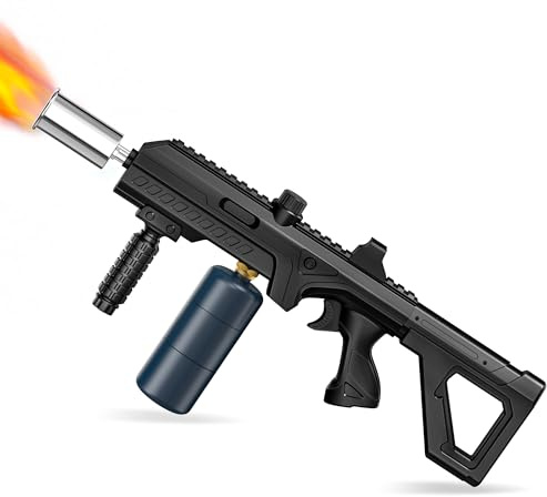 Chalumeau puissant au propane, torche de gril de cuisine avec conception détachable, brûleur à mauvaises herbes réglable, briquet à charbon pour barbecue, cuisson des steaks, feu de camp, soudure