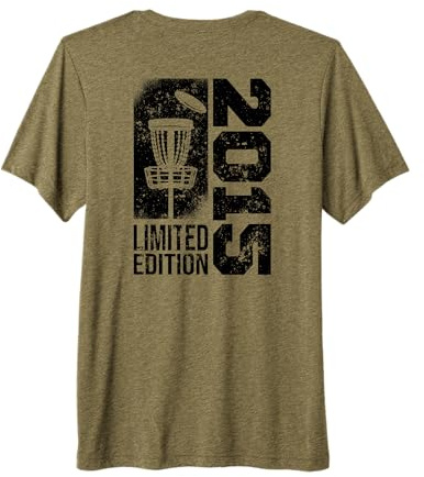 DiscGolf Disc-Golf-Joueur Anniversaire né en 2015 Disc-Golf T-Shirt Haut de Gamme