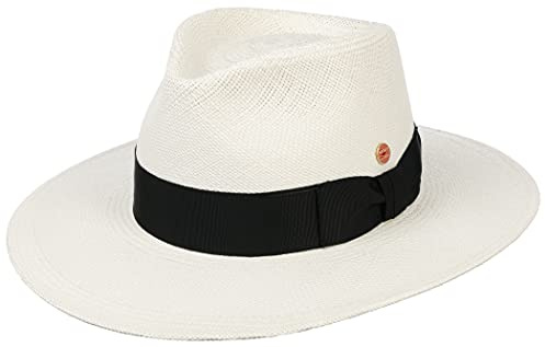 Mayser Original Panama-hatt | halmhatt | sommarhatt av Ecuador – handflätad, UV-skydd 30, vattenavvisande, brottskydd