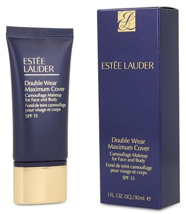 Double Wear 24-Hour Maximum Cover Camouflage Foundation für Gesicht und Körper, LSF 15, deckt Narben und Tattoos, 300 ml, 2W1 Dawn