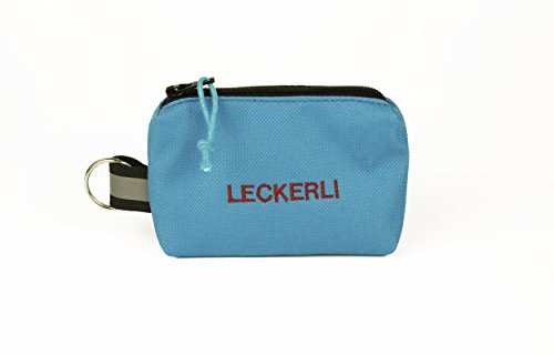 ANDREAS WIPPER Mit Wunschname möglich. Futterbeutel, Leckerlibeutel, Futtertasche, Leckerlitasche, Schlüsselanhänger Leckerli Turquoise Blue Edition