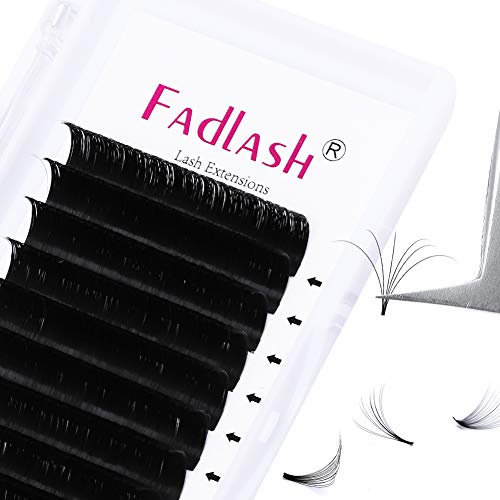 Selbstfächernde Volumen Wimpern Easy Fan Lashes für Wimpernverlängerung 12 Rhein Volumen Technik Wimpernextensions Seiden Wimpernverlängerung(0.05mm-D-12)…