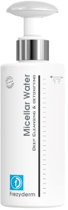 FREZYDERM Acqua Micellare per il viso - Detergente viso e struccante per tutti i tipi di pelle, pulisce, idrata e rimuove lo sporco, senza crudeltà, naturale - 200 ml