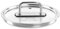SILBERTHAL Topfdeckel 16cm Glas mit Dampfloch und Edelstahl Griff - Universaldeckel