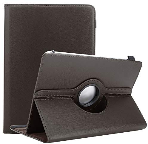 Cadorabo Funda para Tableta Compatible con Xiaomi Mi Pad 4 (8.0) en MARRÓN - Funda Protectora de Cuero sintético con función de Soporte - Estuche de 360 ​​Grados con Banda elástica