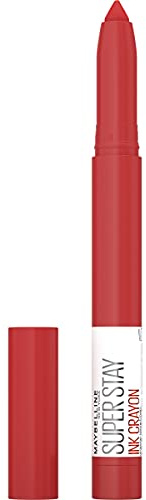 Maybelline New York SuperStay Ink Crayon Matte Longwear Lipstick Makeup, Long Lasting Matte Lipstick With Built-in Sharpener, Make Moves, 0.04 Oz