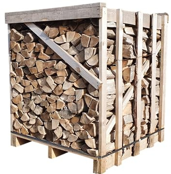 2 x 1RM Box Brennholz 1 RM Box Buchenbrennholz 33cm trocken Kaminholz Feuerholz Scheitholz Buche Feuerschale Lagerfeuer Pizzaofen | Boxenmaß ca.106x100x104cm | 2 Boxen | Energie Kienbacher (2)