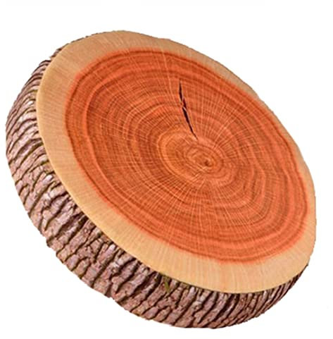 YILANLAN Lustiges Fruchtkissen, rundes Bodenkissen dekoratives Kissen Plüsch-Sitzkissen für Zuhause Sofa, Schlafzimmer, Wohnzimmer, dekoratives Kissen (40cm, Brown)