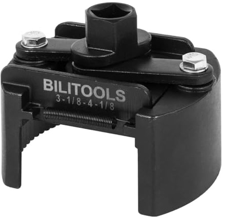 BILITOOLS Universal Ölfilterschlüssel 80-105mm – Verstellbare 2-Arm Ölfilterkralle mit 1/2 Antrieb – Profi Werkzeug KFZ für große Ölfilter