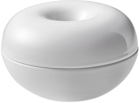 YAMAZAKI 5740 Tower Ceramic Air Freshener Bowl, White, Ceramic, 9.5 x 9.5 x 6 cm