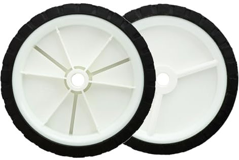 Zweipappel 2 x Gummi Laufrad aus Gummi universal Rasenmäherrad Ersatz Bollerwagen handwagen Rad Rasentraktor Mähmaschinen 150mm Achslochdurchmesser 12,8mm (2, 150mm)