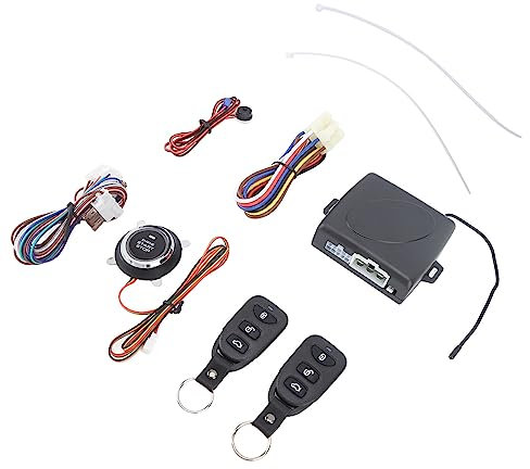 Sistemi di Allarme Antifurto, 16 Potenti Funzioni Sistema di Allarme per Auto Senza Chiave Serratura Automatica Intelligente con Avvio Remoto per Auto a Carburante DC12V (#1)
