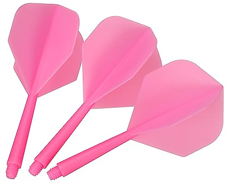 PATIKIL Integrato Dardo Albero e Alette, 15pz 2BA Vite Plastica Dardo Alette, Rosa