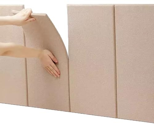 5PCS Pannelli Imbottiti per Pareti Bambini, Pannello Imbottito, Testiera Cuscino da Parete Testiera Letto Imbottita, Anti Collisione - Isolamento, Adesivi, 30x60cm, Facile da Installare ( Colore : Bro