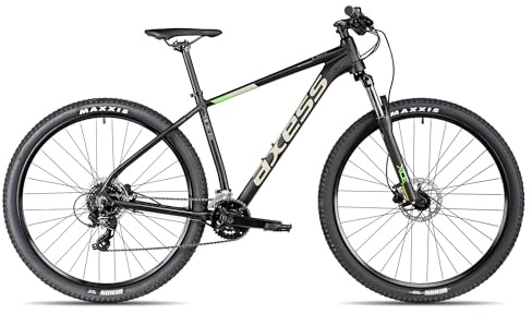 Axess Brash Mountainbike | MTB-Hardtail | 16-Gang Schaltung | Hydraulische Scheibenbremsen, Farbe:matt Black, Rahmengröße:23 Zoll, Laufradgröße:29 Zoll