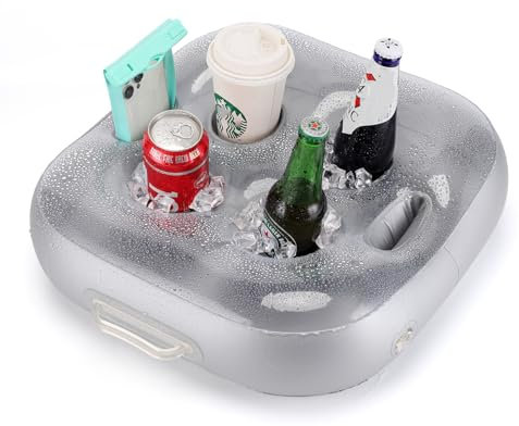 Floating Drink Holder,Pool Drink Holder Floats,pool&hot tub accessories, Upgraded Design for Pool Fun,Party,hot tub