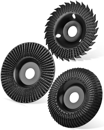 BROTOU 3PACK Raspelscheibe 125 holz,Holz Schleifscheibe für Winkelschleifer 125mm,Holzfräser Raspelscheibe Schleifscheiben 125mm Winkelschleifer für winkelschleifer Polieren, Schnitzen, Schleifen