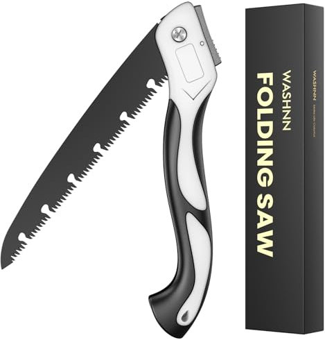 Seghetto Potatura 24cm Segaccio Pieghevole per Tagliare Rami, Alberi, Plastica e PVC,Segaccio da Potatura per Giardinaggio e Campeggio Blocco di Sicurezza Manico Antiscivolo