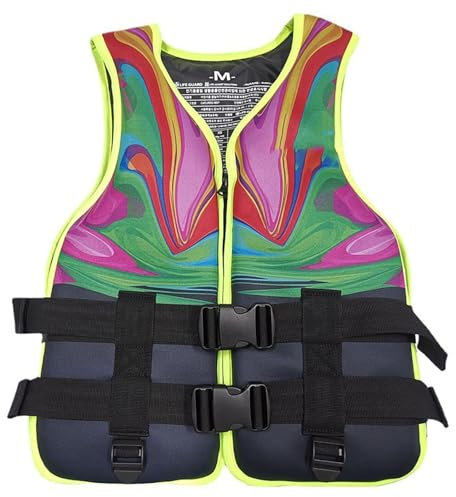 Swim Jacket - Chaleco de natación for niños con correa de seguridad ajustable, chaleco de flotación de neopreno premium for niños, chaleco de flotación for deportes acuáticos de verano.(Green,S)