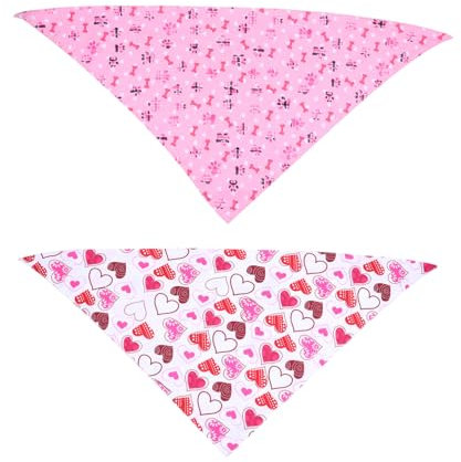 FONDOTIN Haustier-urlaubskostüm 2 Stück Hundelätzchen Dreieckstuch Atmungsaktives Material Stilvoll Für Den Tag