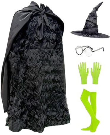 Vestiaire de sorcière pour fille - Costume de sorcière pour fille - Respirant douze ans