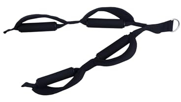 QUXVUIS Accesorio de cable para tríceps con cuerda, ideal para jalones, resistente y duradero para un entrenamiento de movimiento estable. Materiales primera calidad. Fabricado con correa para bíceps,