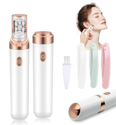 Women Face Epilator, 2-in-1 Epilator for Women, Facial Hair Removal for Women, Painless Hair Remover for Face Woman with LED & USB