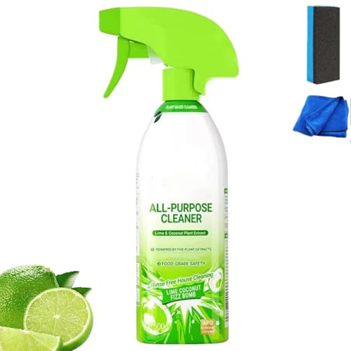 Cleanways Detergente Multiuso, Detergente Multiuso da 500 ml per Prodotti per la Pulizia della Casa, Spray per Pulizia Profonda a Base Vegetale per Cucina, Bagno (1PC)