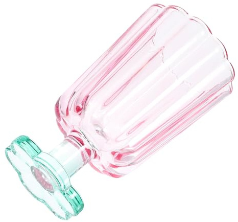WOFASHPURET Bicchiere da Vino Rosso in Vetro Decorativo Gambo Basso, Calici da Festa Multiuso per Cocktail e Succhi, Bicchieri da Vino Romantici per Casa, Ufficio e Eventi
