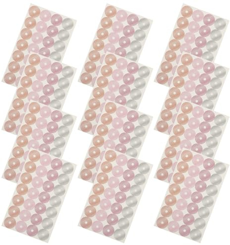YARNOW Adesivi di Rinforzo per Fori Rotondi in Carta 16 Fogli Adesivi per Perforazioni di Raccoglitori per Appunti Compatibili Fogli Mobili Uso Ufficio e Scuola