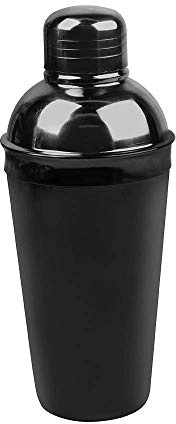 García de Pou 1 unidades - Coctelera Cobbler 500 Ml Ø 8,8X21,5 Cm Negro Inox